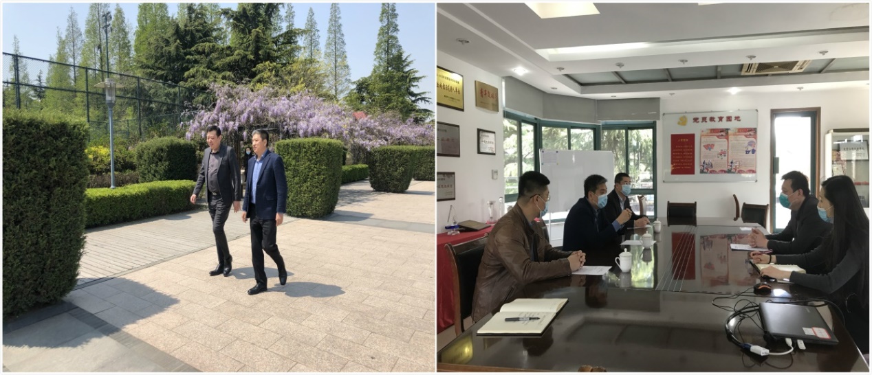 市南区教体局到文体公司汇泉湾分公司走访调研(图1)